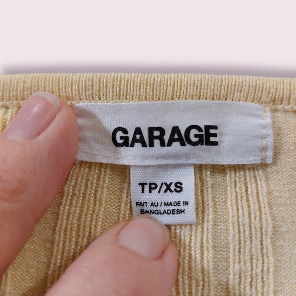 Garage Courtney Ribbed Cardigan Yellow - Picture 4 of 8